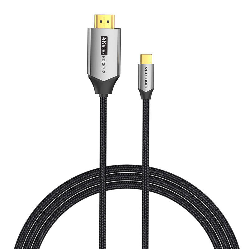 USB-C auf HDMI 2.0 Kabel Vention CRBBH 2m, 4K 60Hz (schwarz)