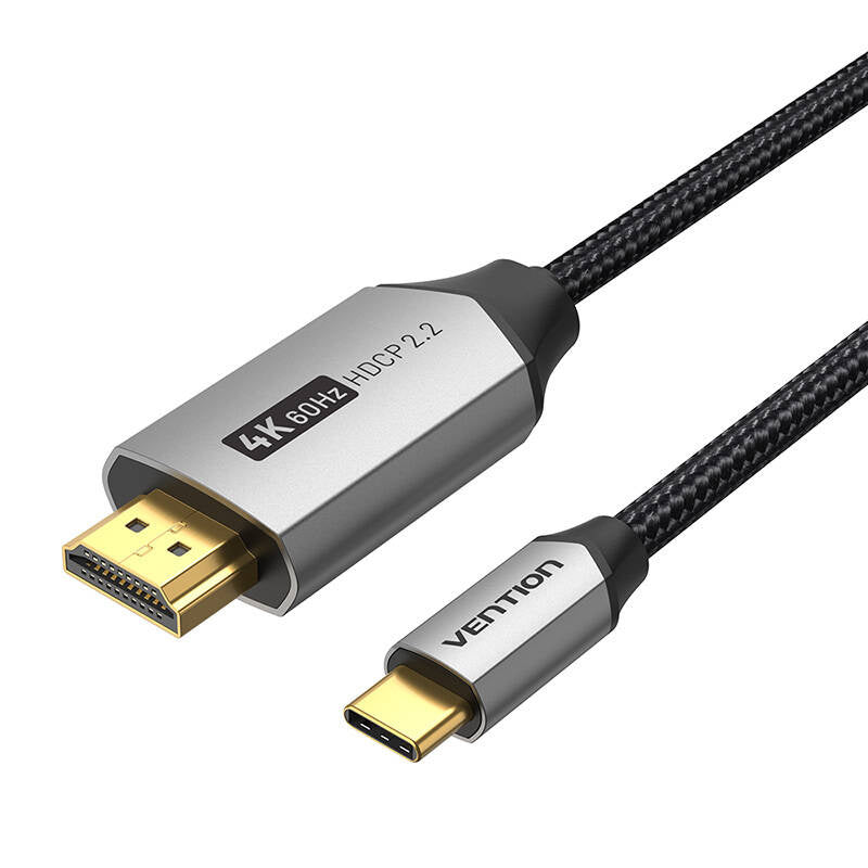 USB-C auf HDMI 2.0 Kabel Vention CRBBH 2m, 4K 60Hz (schwarz)