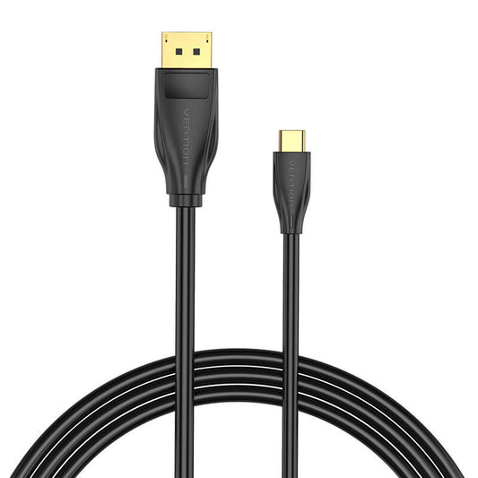 USB-C auf DisplayPort 1.4 Kabel Vention CGYBH, 2m, 8K 60Hz/4K 120Hz (schwarz)