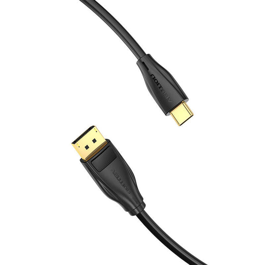 USB-C auf DisplayPort 1.4 Kabel Vention CGYBH, 2m, 8K 60Hz/4K 120Hz (schwarz)