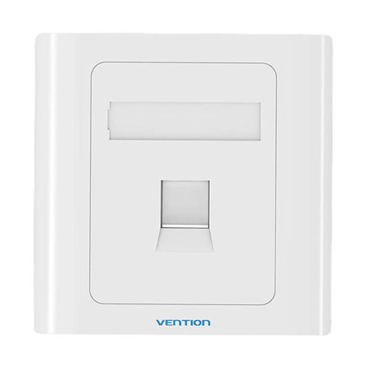 1-Port Keystone Wandplatte 86 Typ Vention IFAW0 Weiß