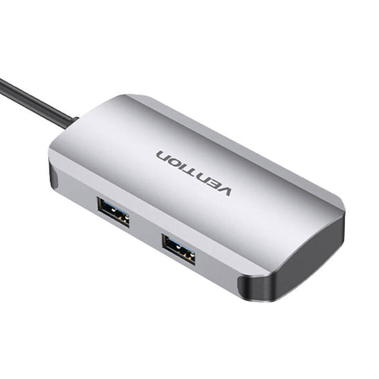USB-C auf USB-C Dockingstation, 3x USB3.0, PD 0,15m Vention TNDHB, grau