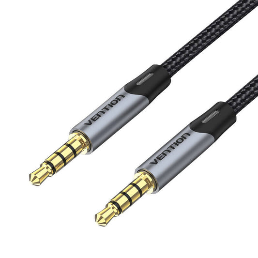 Kabel Audio TRRS 3,5 mm Mini-Jack Vention BAQHF 1 m Grau