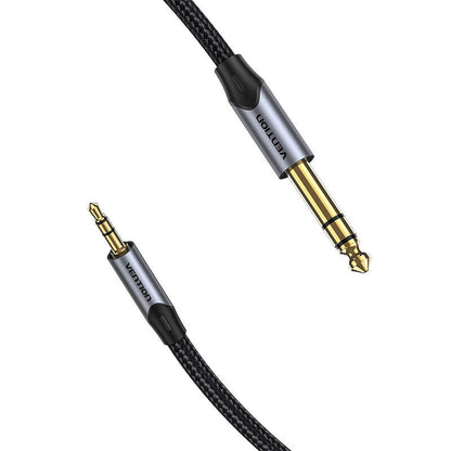 Kabel Audio 3,5 mm TRS auf 6,35 mm Vention BAUHH 2 m Grau
