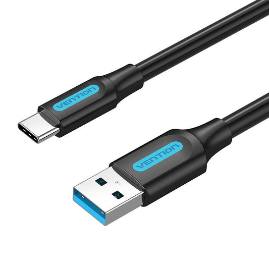 USB 3.0 A auf USB-C Kabel Vention COZBG 3A 1,5m Schwarzes PVC