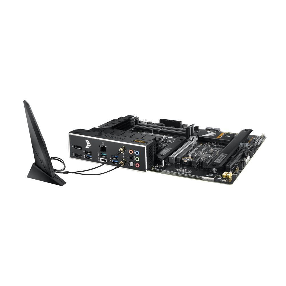 Mainboard ASUS Intel B760 Express LGA1700 ATX Memory DDR5 Memory slots 4 2xPCI-Express 3.0 1x 1xPCI-Express 3.0 16x 1xPCI-Express 5.0 16x 3xM.2 1xHDMI 1xDisplayPort 1xUSB 2.0 4xUSB 3.2 1xUSB-C 1xOptical S/PDIF 1xRJ45 5xAudio port TUFGAMINGB760-PLUSWIFI