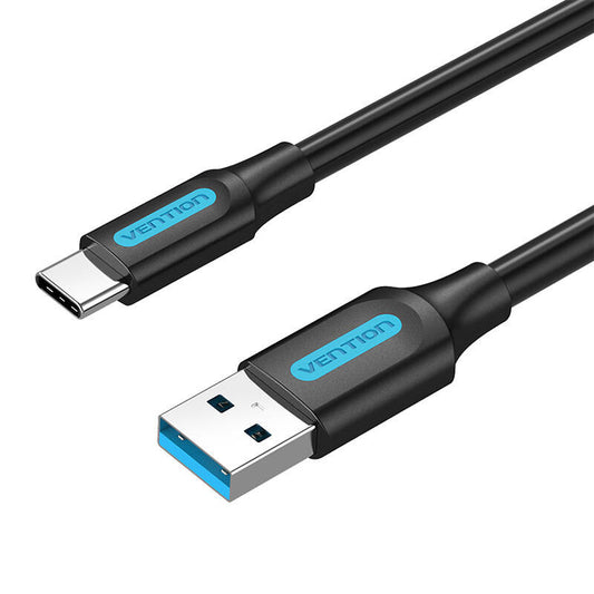 USB 3.0 A auf USB-C Kabel Vention COZBH 2m Schwarzes PVC