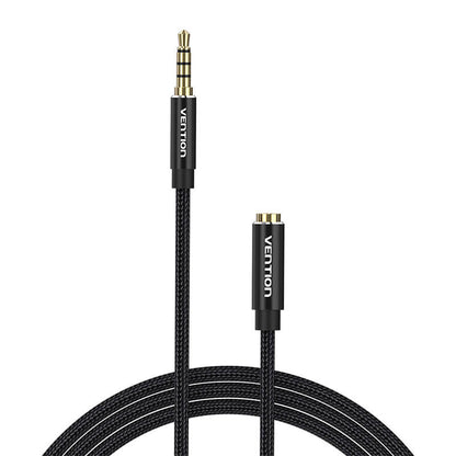 Kabel Audio TRRS 3,5 mm Stecker auf 3,5 mm Buchse Vention BHCBJ 5 m Schwarz