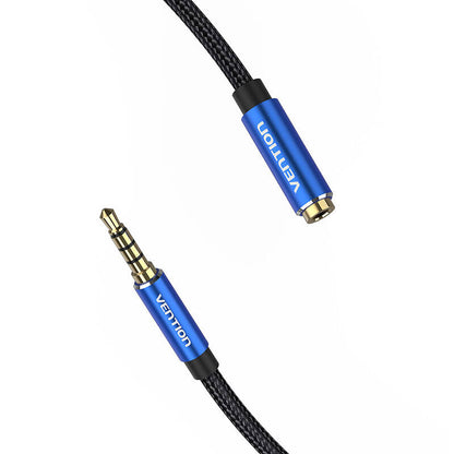 Kabel Audio TRRS 3,5 mm Stecker auf 3,5 mm Buchse Vention BHCLI 3 m Blau