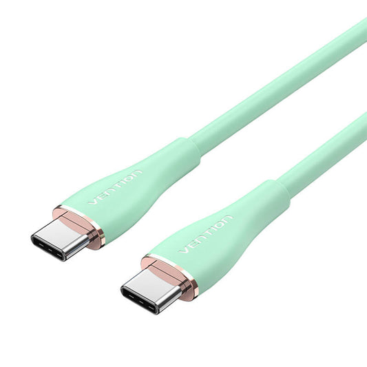 Kabel USB-C 2.0 auf USB-C Vention TAWGG 1,5m PD 100W Hellgrün Silikon