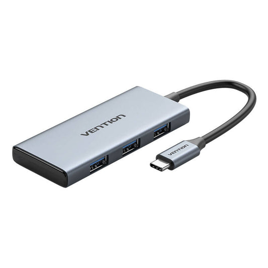 USB-C auf HDMI, 3x USB 3.0, SD, TF Hub Vention TOOHB 0,15 m Grau