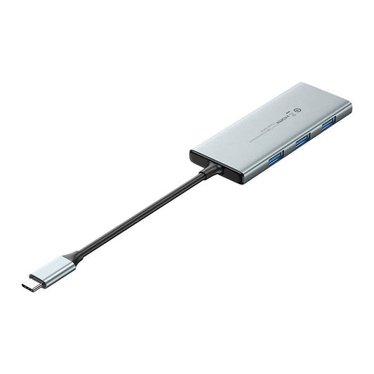 USB-C auf HDMI, 3x USB 3.0, SD, TF, PD Hub Vention TOPHB 0,15 m Grau