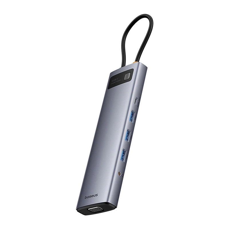 Hub 11in1 Baseus StarJoy Metal Glam Series, USB-C to HDMI +VGA + 3 x USB 3.0 + USB 2.0+USB-C PD + RJ45 + SD/TF +3,5mm - Product Image 2
