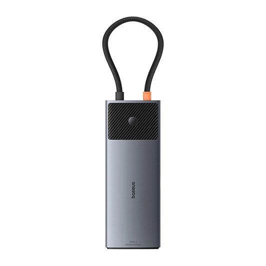 Adapter Hub 10in1 Baseus 2x HDMI, USB-C, 3xUSB-A+RJ45+SD/TF, PD  (grey) - Product Image 1