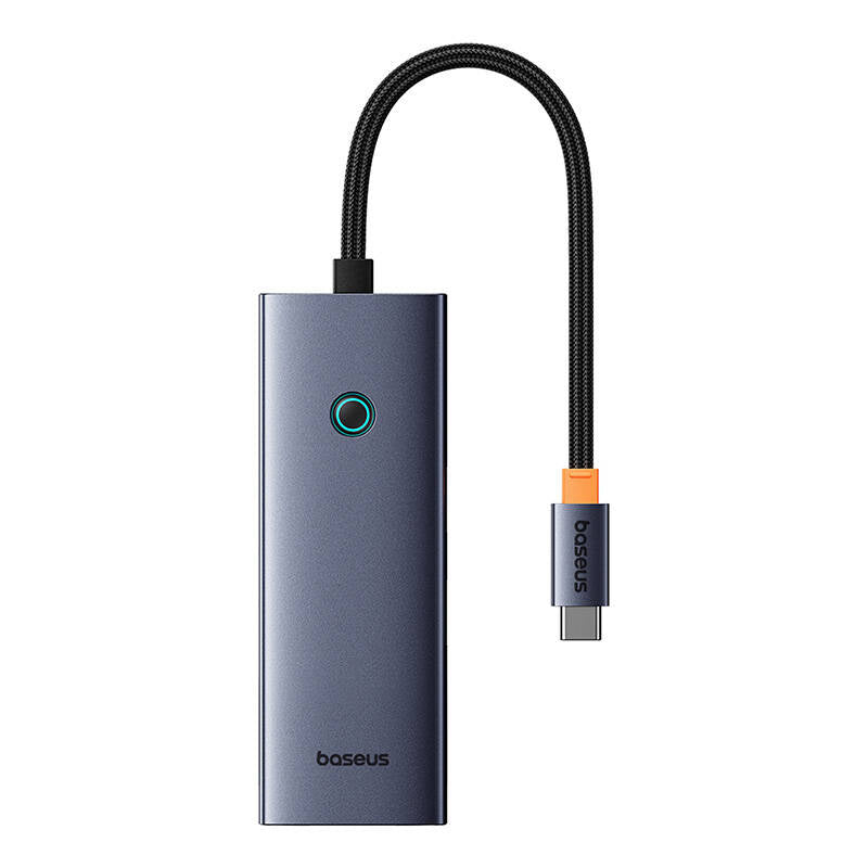 Hub 5in1 Baseus UltraJoy 5-Port (4xUSB 3.0,  PD) grey - Product Image 2