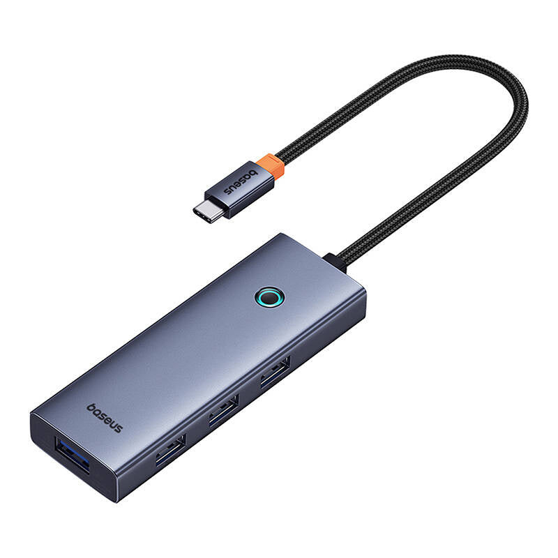 Hub 5in1 Baseus UltraJoy 5-Port (4xUSB 3.0,  PD) grey - Product Image 5