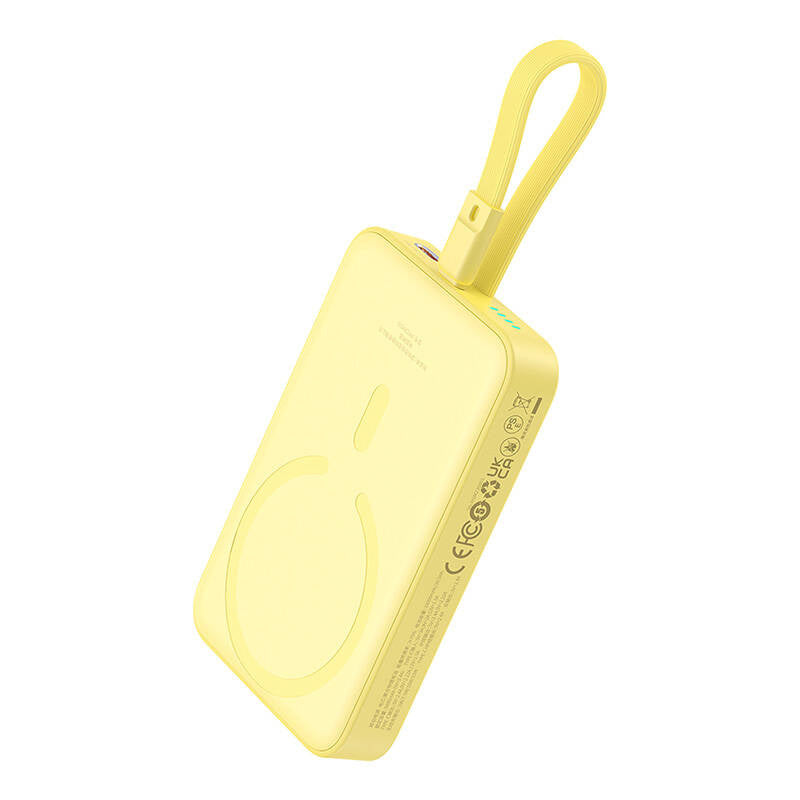Powerbank Baseus Magnetic Mini 10000mAh, USB-C 20W MagSafe (yellow) - Product Image 3
