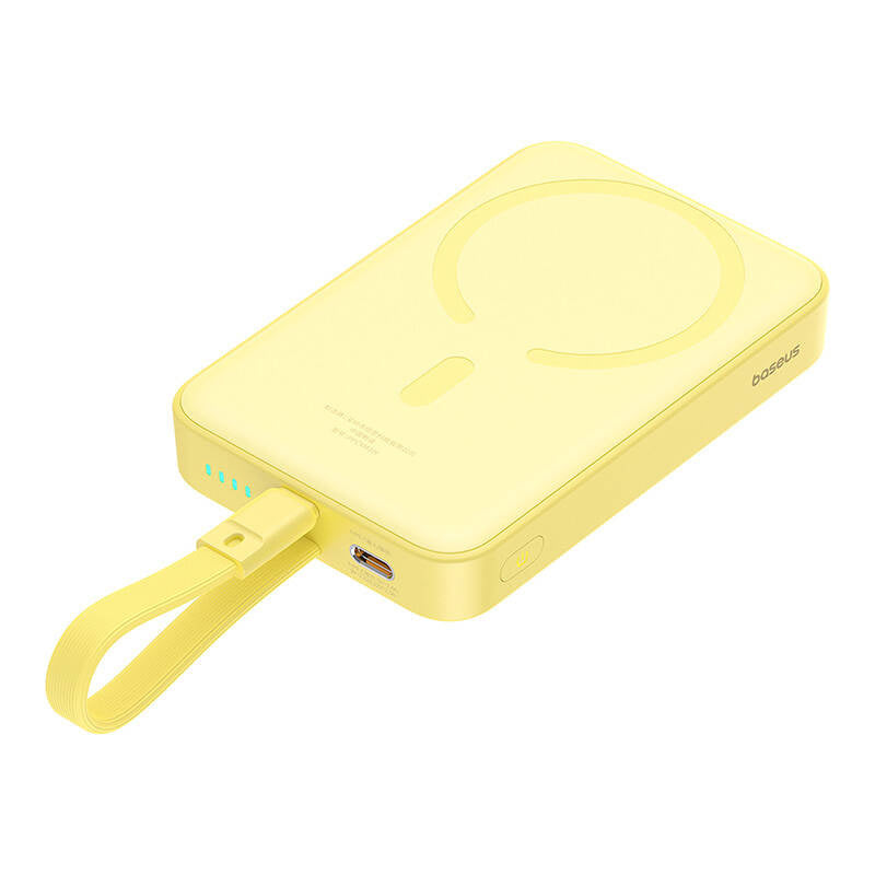 Powerbank Baseus Magnetic Mini 10000mAh, USB-C 20W MagSafe (yellow) - Product Image 4
