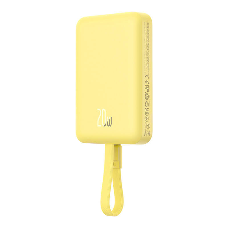 Powerbank Baseus Magnetic Mini 10000mAh, USB-C 20W MagSafe (yellow) - Product Image 5
