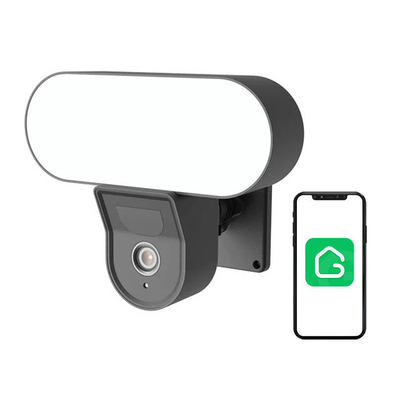 Smart outdoor WiFi camera with Gosund IPC3 floodlight, IP65 Tuya - Product Image 5