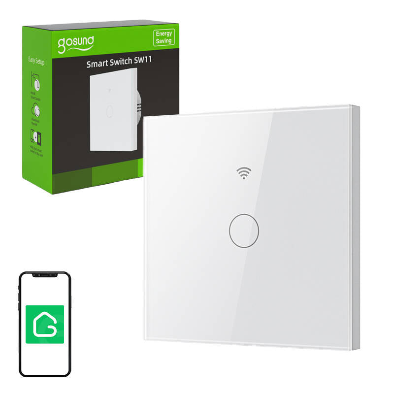 Smart Touch WiFi Light Switch Gosund SLS1 Single (optional N) Tuya - Product Image 3