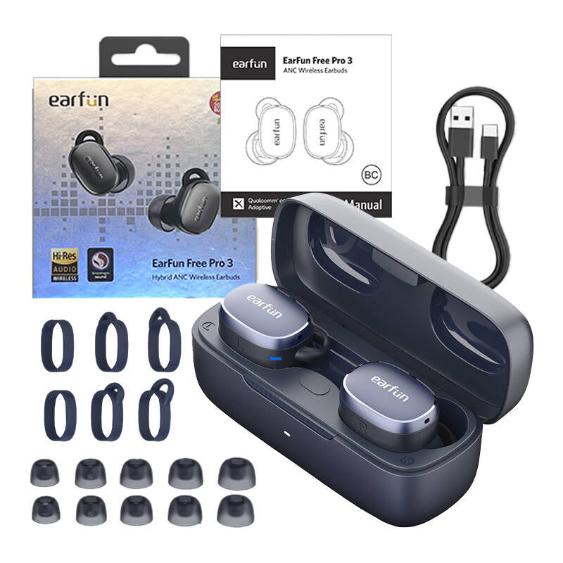 Earphones TWS EarFun Free Pro 3, ANC (blue) - Product Image 4