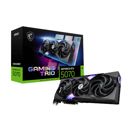 MSI GeForce RTX 5070 12G GAMING TRIO OC | NVIDIA | 12 GB | GeForce RTX 5070 | GDDR7 | HDMI ports quantity 1 | PCI Expres