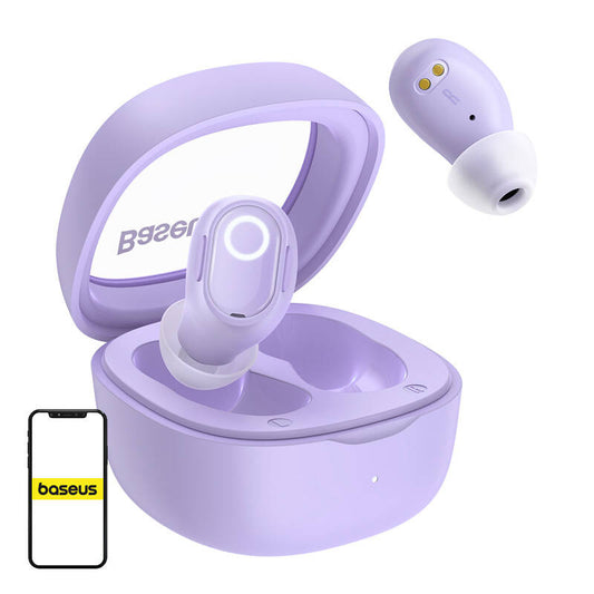 Wireless headphones Baseus Bowie WM02 TWS, Bluetooth 5.0 (Violet) OS - Product Image 1