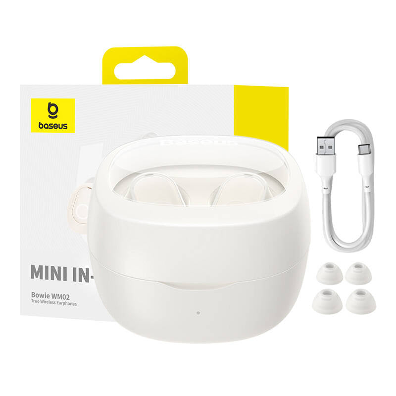 Wireless headphones Baseus Bowie WM02 TWS, Bluetooth 5.0 (white) OS - Product Image 10