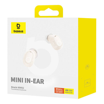 Wireless headphones Baseus Bowie WM02 TWS, Bluetooth 5.0 (white) OS - Product Image 8