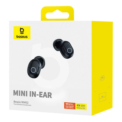 Wireless headphones Baseus Bowie WM02 TWS, Bluetooth 5.0 (black) OS - Product Image 8