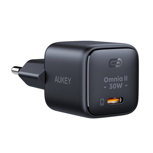 Wall Charger Aukey PA-B1L,USB-C, 30W (black) - Product Image 1