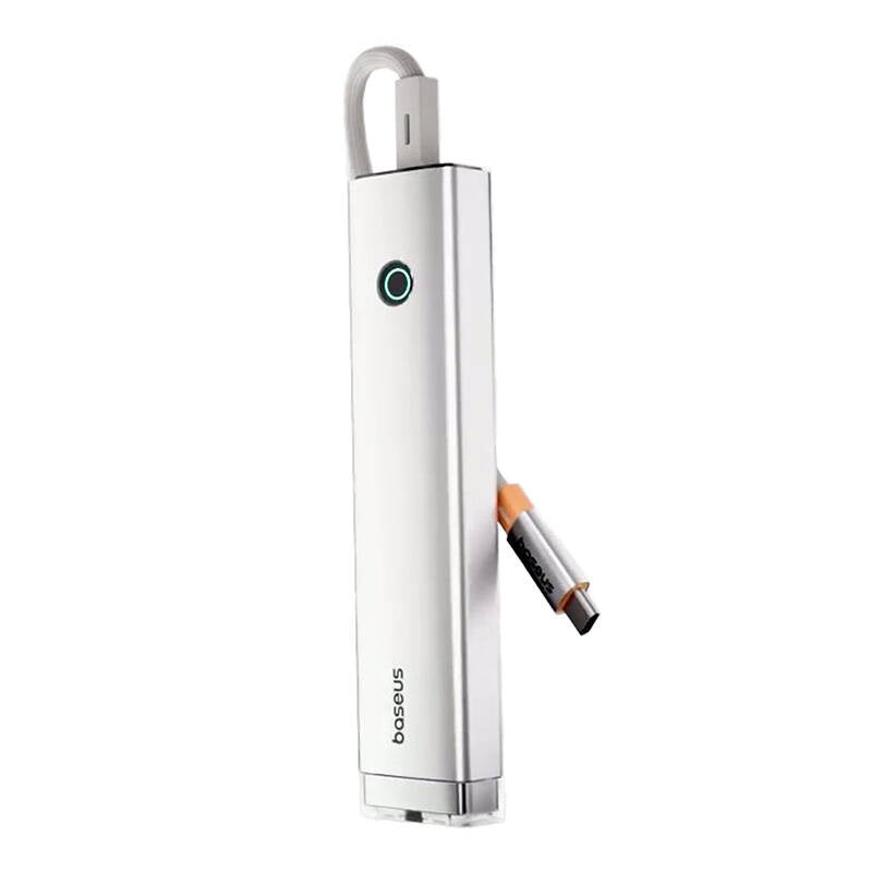 5-Port HUB AIR Baseus UltraJoy Series Type-C - HDMI, USB3.0x2, PD, RJ45 (silver)) - Product Image 1