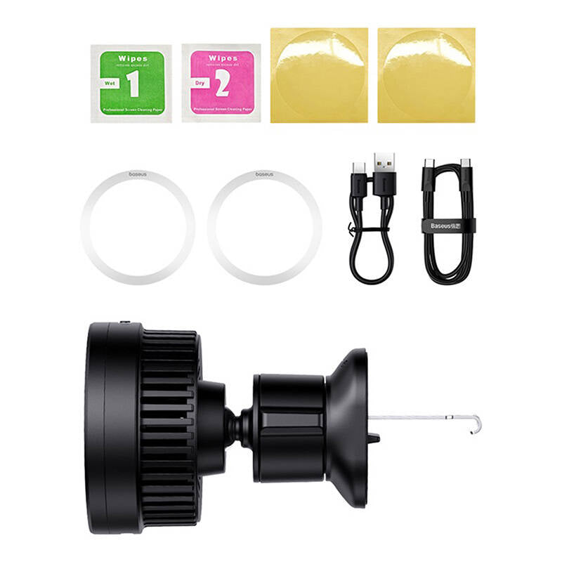 Magnetic Car Phone Holder Baseus MagPro 15W (black) - Product Image 7