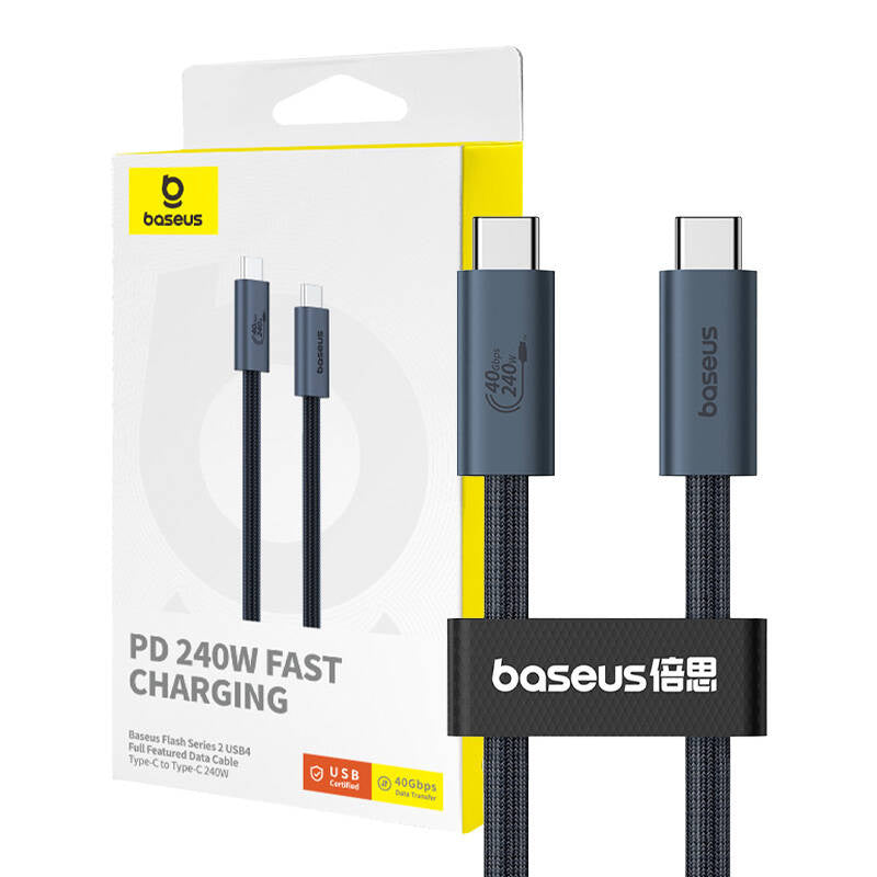 Quick Charge USB-C Baseus Flash 240W 1m (black) - Product Image 1