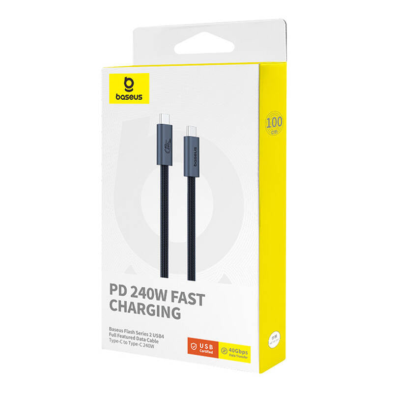 Quick Charge USB-C Baseus Flash 240W 1m (black) - Product Image 8