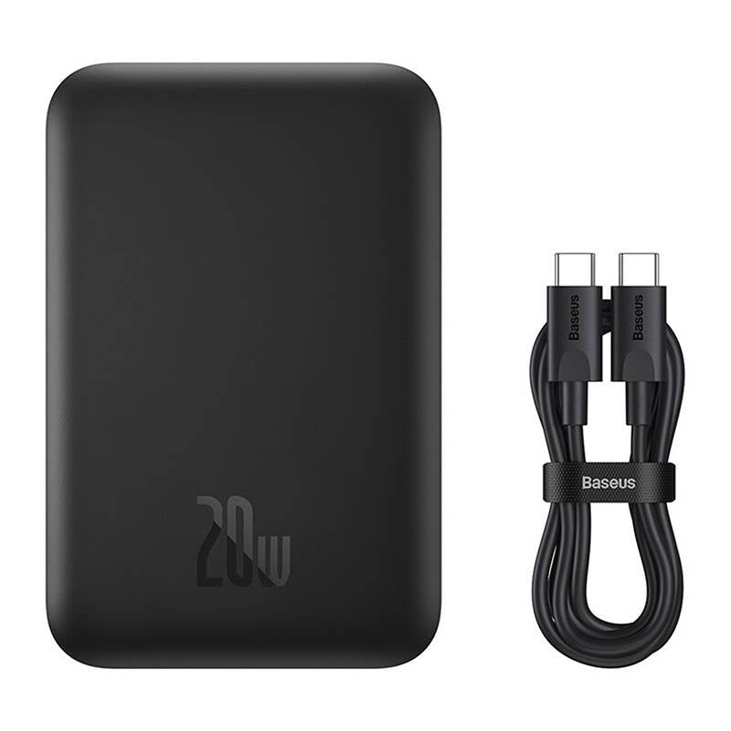Mini Wireless PowerBank 20W Baseus (black) - Product Image 9