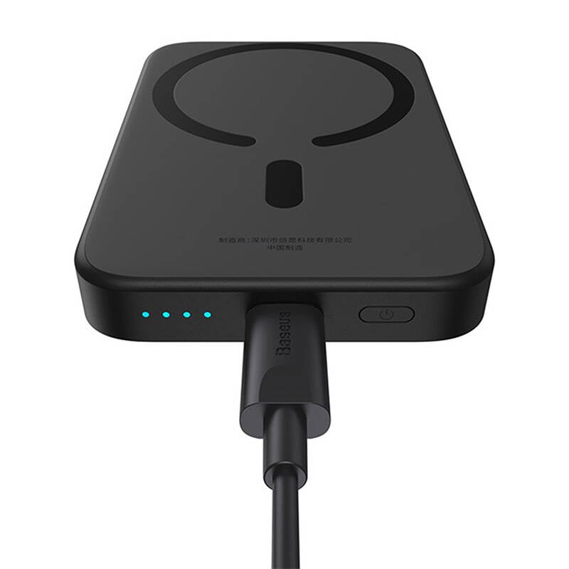 Mini Wireless PowerBank 20W Baseus (black) - Product Image 8
