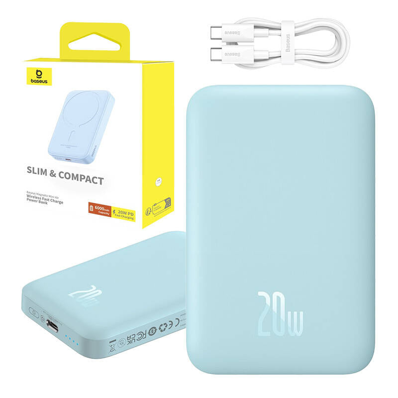 Powerbank mini Baseus 6000 mAh 20W (blue) - Product Image 12