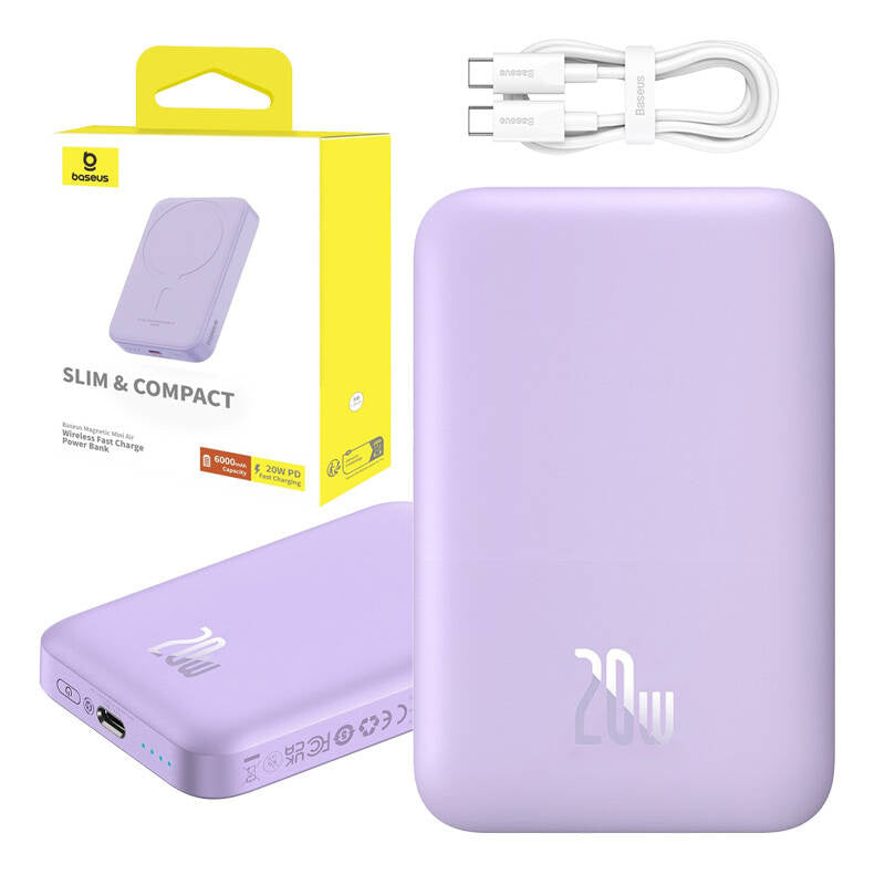 Powerbank mini Baseus 6000 mAh 20W (purple) - Product Image 12