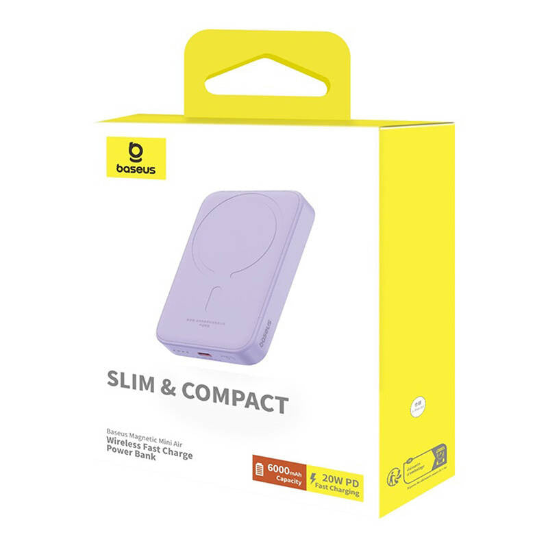 Powerbank mini Baseus 6000 mAh 20W (purple) - Product Image 10