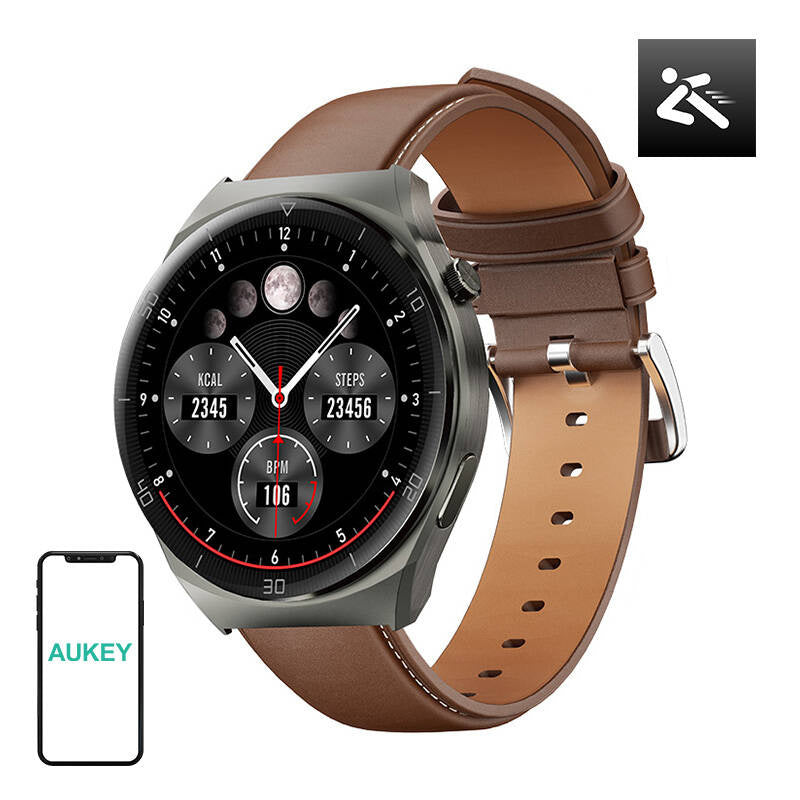 Smartwatch 2 ultra Aukey SW-2U  (brown leather) - Product Image 1