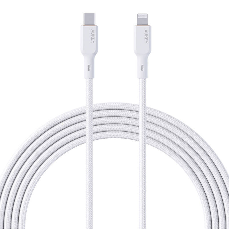 Cable Aukey CB-NCL2 USB-C to Lightning 1.8m (white) - Product Image 1
