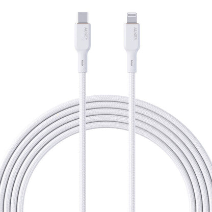 Cable Aukey CB-NCL2 USB-C to Lightning 1.8m (white) - Product Image 1