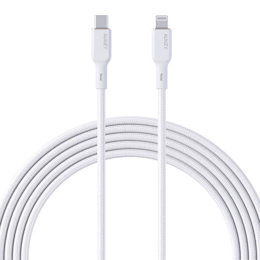Cable Aukey CB-NCL2 USB-C to Lightning 1.8m (white) - Product Image 1