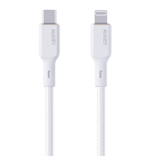 Cable Aukey CB-NCL2 USB-C to Lightning 1.8m (white) - Product Image 2