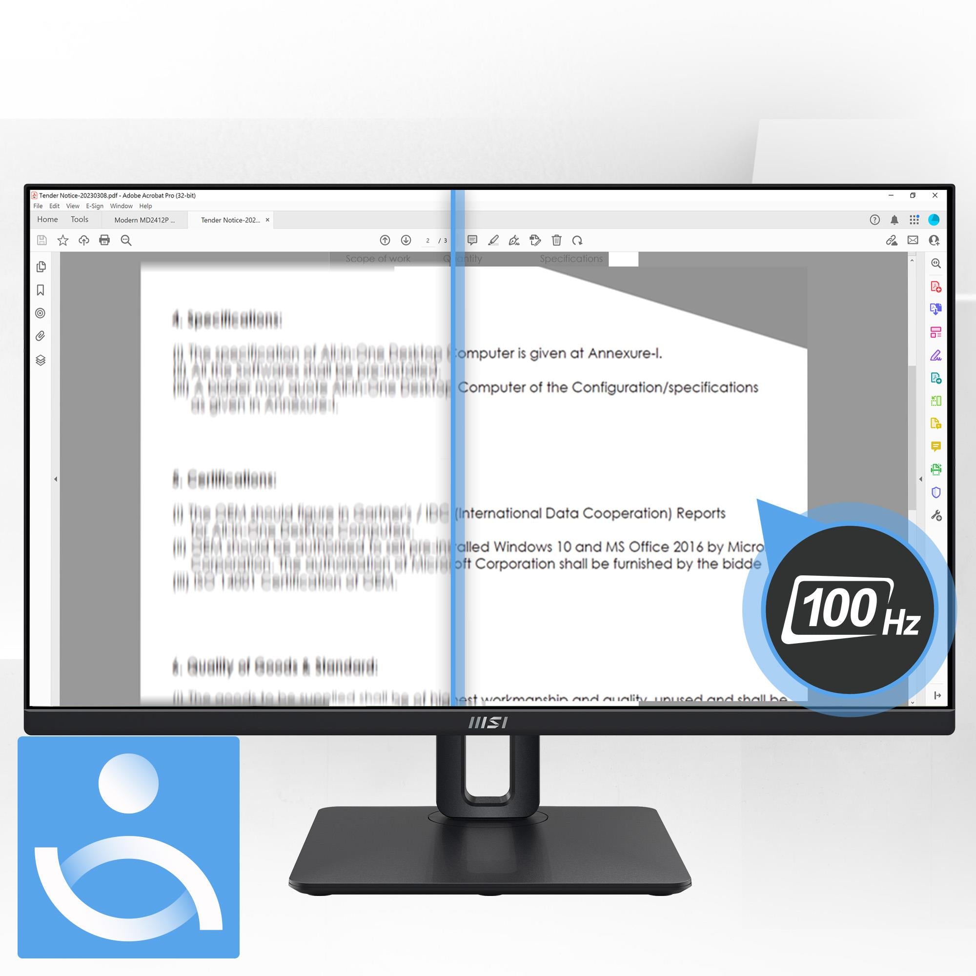 MSI PRO MP245PG Monitors