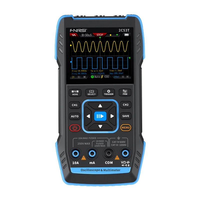 FNIRSI 2C53T 3-in-1 portable oscilloscope multimeter signal generator - Image 2