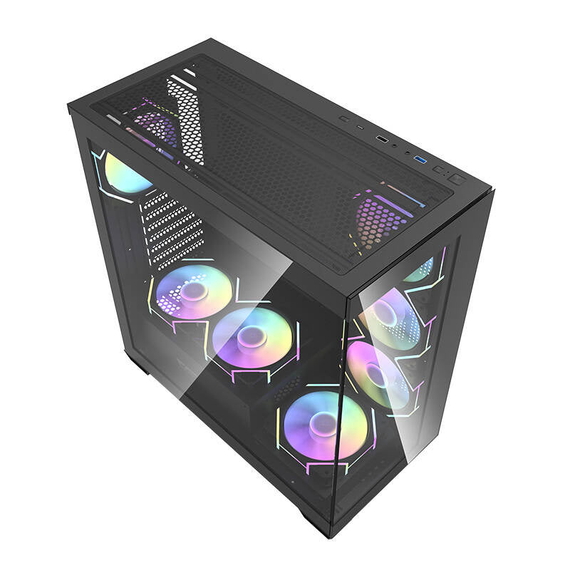 Darkflash DS900 computer case (black) + 7 ARGB fans - Product Image 8