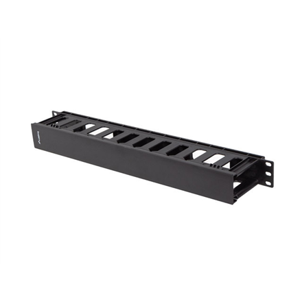 Lanberg 19" Cable managmement 1U, Type A, Plastic | AK-1703-B | Black